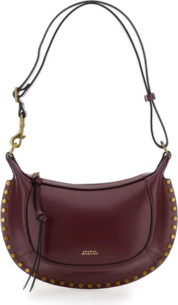 Isabel Marant Maroon Oskan Moon Shoulder Bag