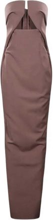 Rick Owens strapless maxi-jurk met uitsnijdingen