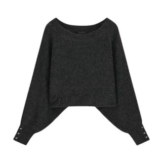 Guess Maglione Emily Girocollo - - Knitwear - Donna - Grigio - L