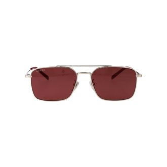 Gucci Rectangle Sunglasses - unisex - Gucci - Sunglasses - Red - 58 MM - Accessories