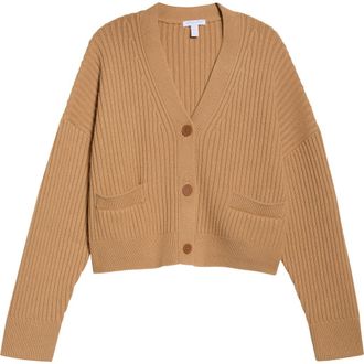 Beyond Yoga Soft Rib Cardigan in Camel at Nordstrom Rack, Size X-Large