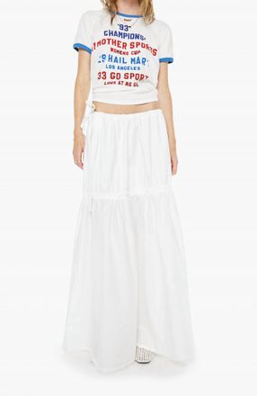Mother Womens Lil Goodie Goodie Ringer Tee In Champions