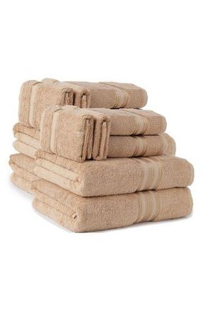 Luxury Home 12-Piece Premium Cotton Towel Set in Taupe at Nordstrom Rack