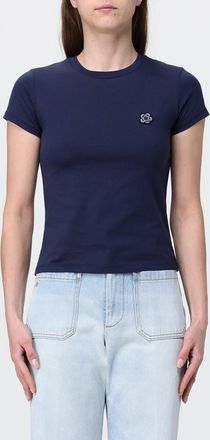Kenzo T-shirts in cotone con logo Fiore