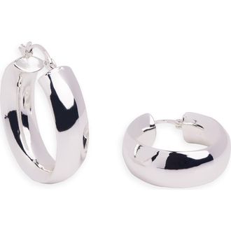 Argento Vivo Tubular Hoop Earrings in Silver at Nordstrom