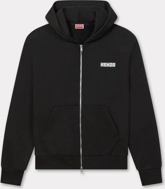 Kenzo City Full-Zip Cotton Hoodie, Size X-Large
