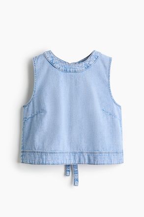H&M Jeanstop mit freiem R&uuml;cken - Helles Denimblau