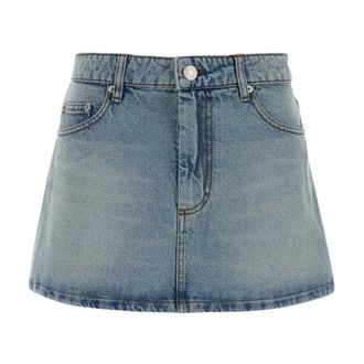 Ami Dames, Rokken, Blauw, Maat: W25 Denim