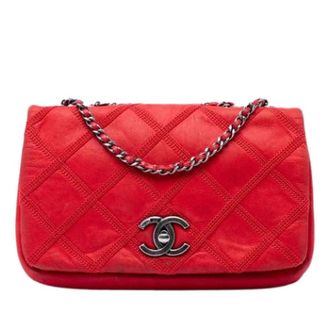 Chanel Pre-owned Crossbody Bag - Dames - Pre-owned - Rood - Maat: ONE Size Leer