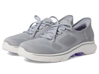 Skechers Womens GO Walk 7 VIA Sneaker, Gray, 3 UK