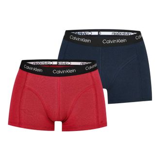 Calvin Klein Heren Ondergoed (Set van 2) (Marine, Rood)
