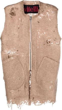 Vitelli Vests - Dames - Bodywarmers - Bruin - M - Jassen
