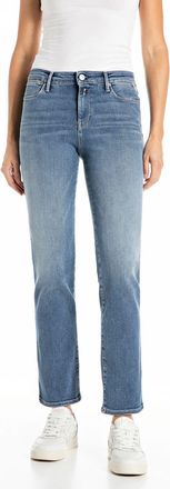 Replay Straight-Jeans REPLAY ZOLIE, Damen, Gr. 25, L&auml;nge 30, blau (medium blau 927), Denim/Jeans, Obermaterial: 83% Baumwolle, 10% Modal, 4% Elastomultiester