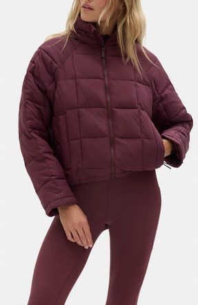 Halfdays Nellie Packable Puffer Jacket in Glazed Cherry at Nordstrom, Size X-Small