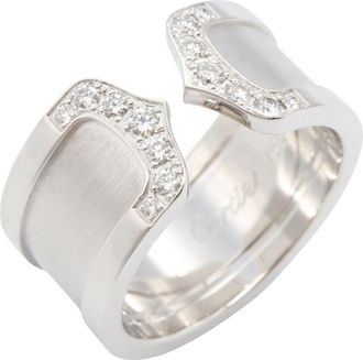 Cartier Clear White Gold White Gold (18K) Band Ring (Pre-Owned)