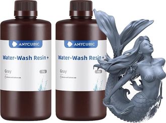 OEM Resina Transparente Anycubic, Lavable Con Agua, 2 Kg, Compatible Con Impresoras Lcd