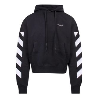 Off-white SS22 sleeve White Stripe Pullover Ordinary Version Black OMBB037C99FLE0011001
