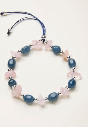 Fat Face FatFace Blue Stone and Cord Bracelet
