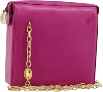 Dior Pre-owned Vintage Shoulder Bag - Dames - Vintage Schoudertas - Roze - ONE Size - Leer - Vintage