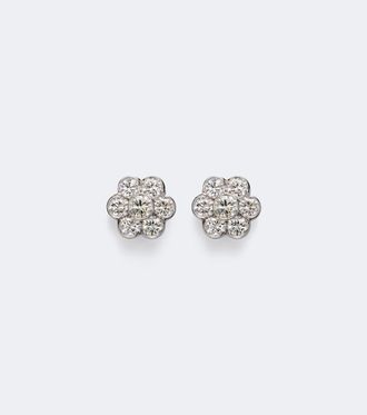 Anita Ko Flora 18kt white gold earrings with diamonds