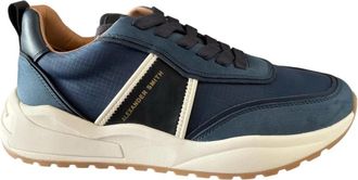 Alexander Smith Blauwe Dover Stijlvolle Sneakers - Heren - Sneakers - Blauw - 44 EU - Schoenen