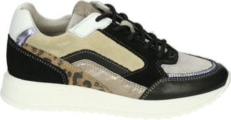 Giga Schoenen, Dames, Zwart, 42 EU, Leer, G4300 Sneaker