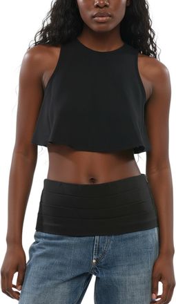 Ami Black Crew Neck Top