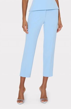 Milly Nicola High Waist Ankle Cady Pants in Light Blue at Nordstrom, Size 12