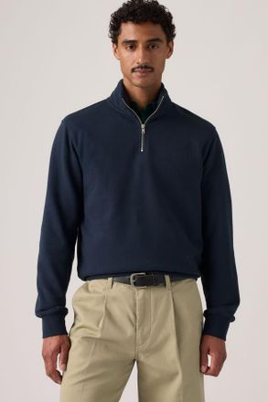 Levi's Original Housemark Quarter Zip Pullover - Hombre - 2XL - Blue / Navy Blazer