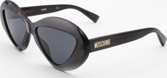 Moschino Womens 55mm Grey Sunglasses
