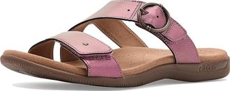 Taos Footwear Westside Womens Sandals Violet Metallic : 10 M, Leather