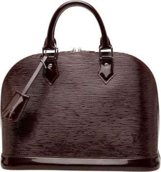 Louis Vuitton Pre-owned Alma PM - Dames - Vintage Handtas - Paars - ONE Size - Leer - Vintage