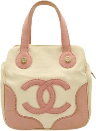 Chanel Pre-owned Handbags, female, Pink, Size: ONE SIZE Pre-owned Vintage Handbag