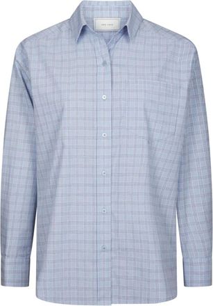 Neo Noir Dames, Blouses & Shirts, Blauw, Maat: M Katoen