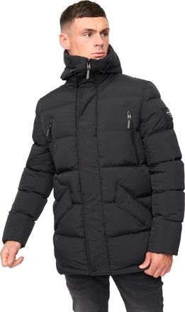 Crosshatch Mens Kaptoore Jacket (Black) - Size Large