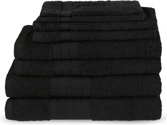 Good Morning Handtuch Set »Uni« Baumwolle, Walkfrottee, Bordüre, 500 GSM, Einfarbig, ohne Aufhängung