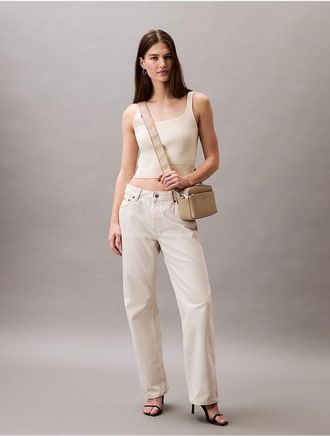 Calvin Klein Jeans Calvin Klein Womens 90s Straight Jeans - White - 24W x RL