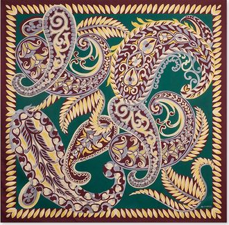 Etro Bedrucktes Paisley-Tuch aus K&ouml;per