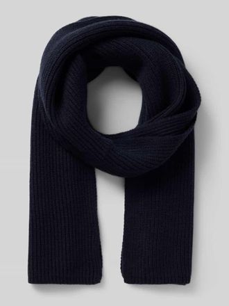 Moss Copenhagen Grobstrick-Schal aus Viskose-Mix Modell GALINE RACHELLE in Marine, Gr&ouml;&szlig;e 1