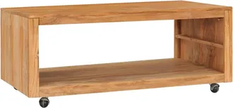 vidaXL Mesa De Centro De Madera Maciza De Teca 110x60x40 Cm Vidaxl