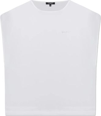 Balmain Zijden top - Dames - T-shirts - Wit - L - Tops