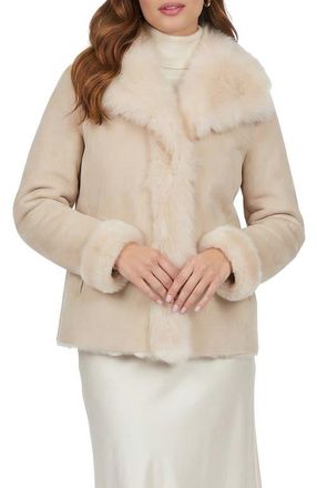 Gorski Merino Genuine Shearling Jacket in Ivory at Nordstrom, Size X-Large