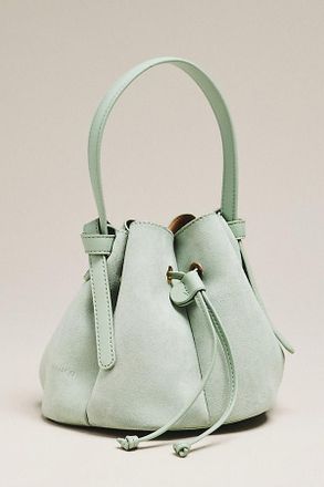 Melie Bianco Laguna Cinched Mini Faux-Suede Bucket Bag