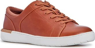 Hush Puppies Benji Sneakers Mens USTan Leather Lace Up Casual Shoes GAL824