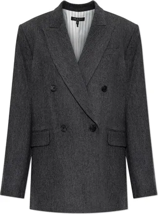 Rag & Bone Blazer de Lana - Jackets - Mujer - Gris - 2XS