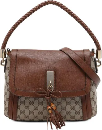 Gucci Pre-owned Gucci GG Canvas Bella Flap Satchel Ladies 30MJU63OVZ8SBWTH