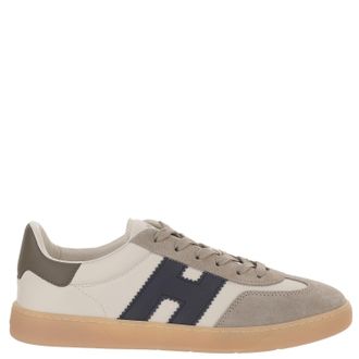 Hogan Low-Top Leather Sneakers With Suede Inserts And Memory Foam Insole