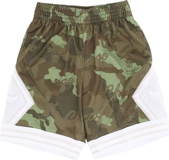 Mitchell & Ness Sportswear, male, Multicolor, Size: XL NBA Ghost Green Camo Basketball Shorts
