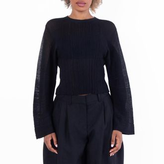 Stella McCartney Stella Mccartney Lightweight Plisse Knit Jumper, Size Large