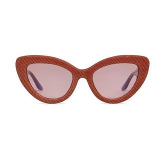 Italia Independent California Sunglasses in Peach Denim at Nordstrom
